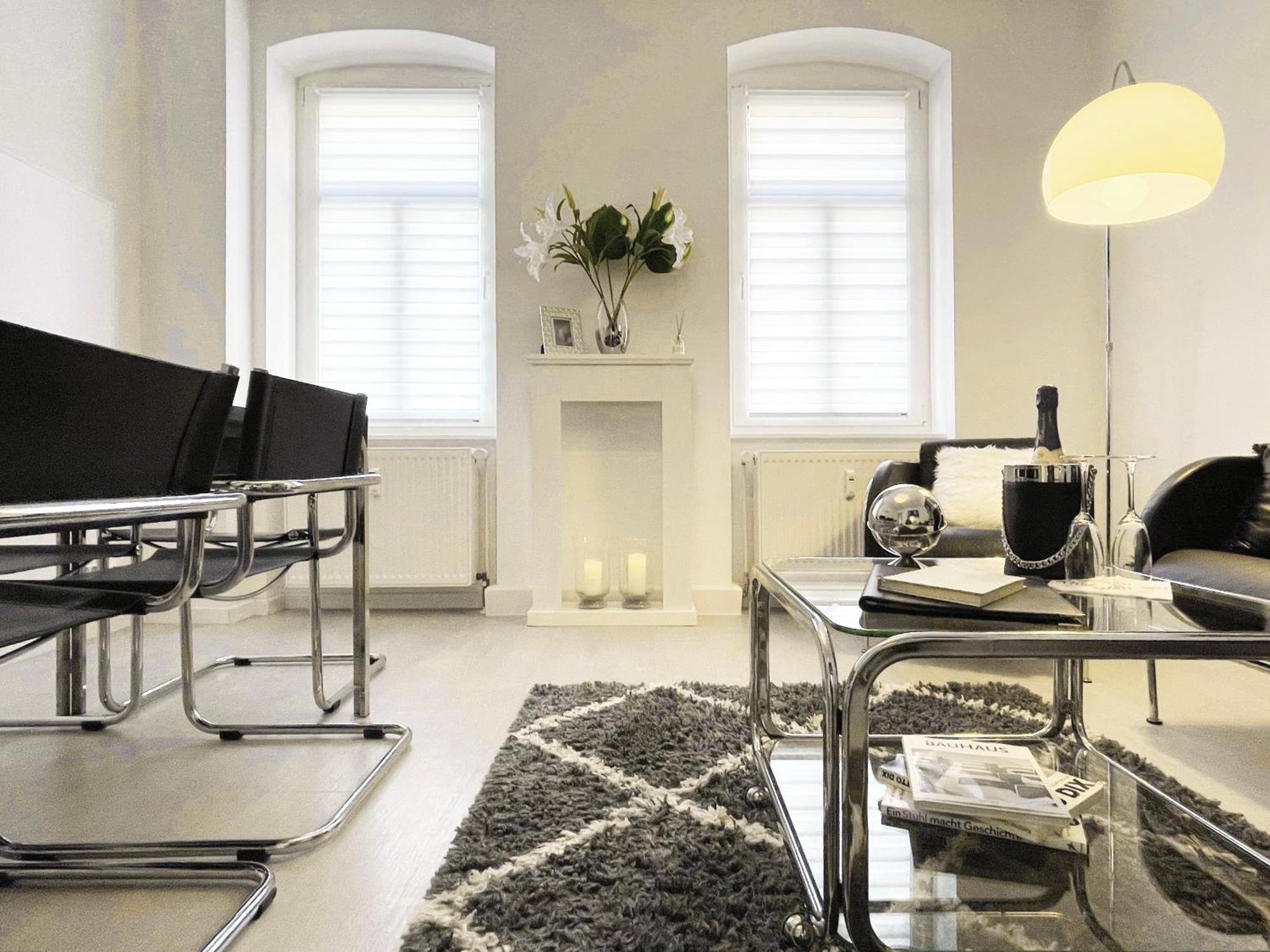 Bauhaus Design-Luxus Apartment, 20Er Jahre Stil, Garten 格拉 外观 照片